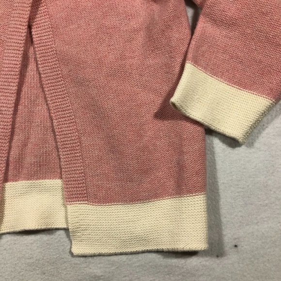 Cath Kids Sweater Girls 9-10 Years Lace Stitch Cardigan Wool Pink Ivory NEW $46 - Picture 4 of 9